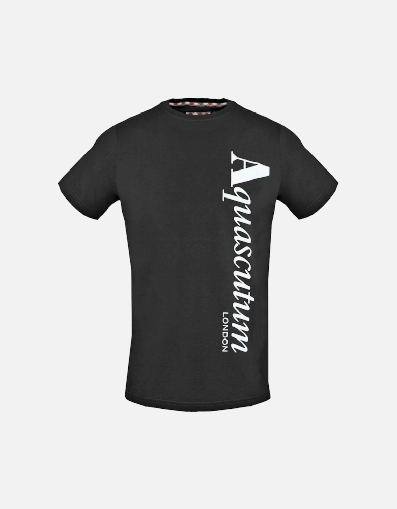 Vertical Logo Black T-Shirt