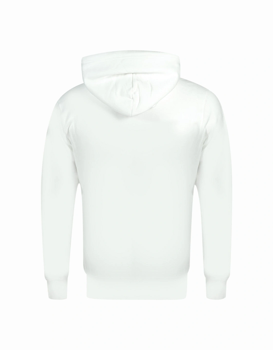 Small Chest Logo White Hoodie