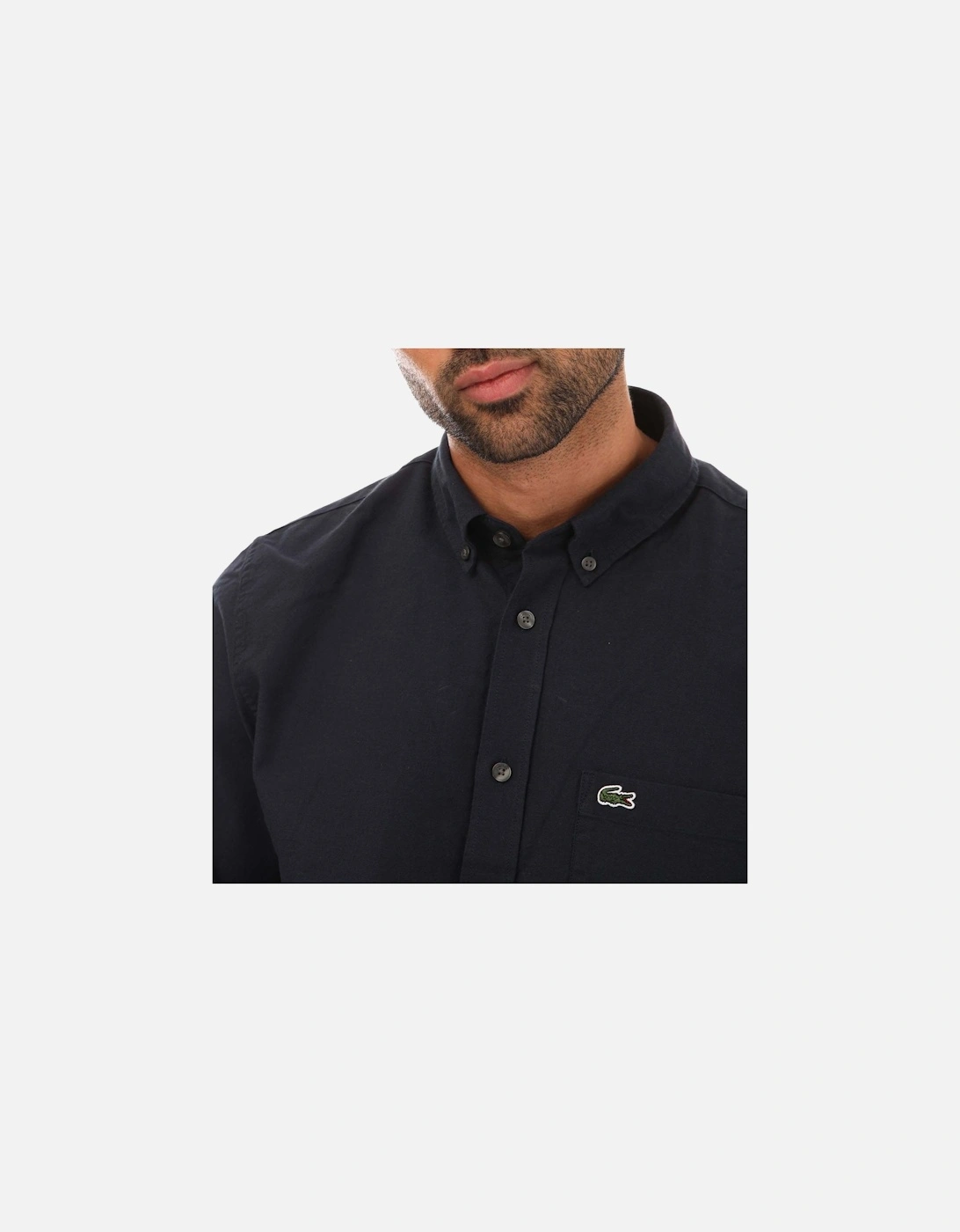 Mens Buttoned Collar Oxford Cotton Shirt
