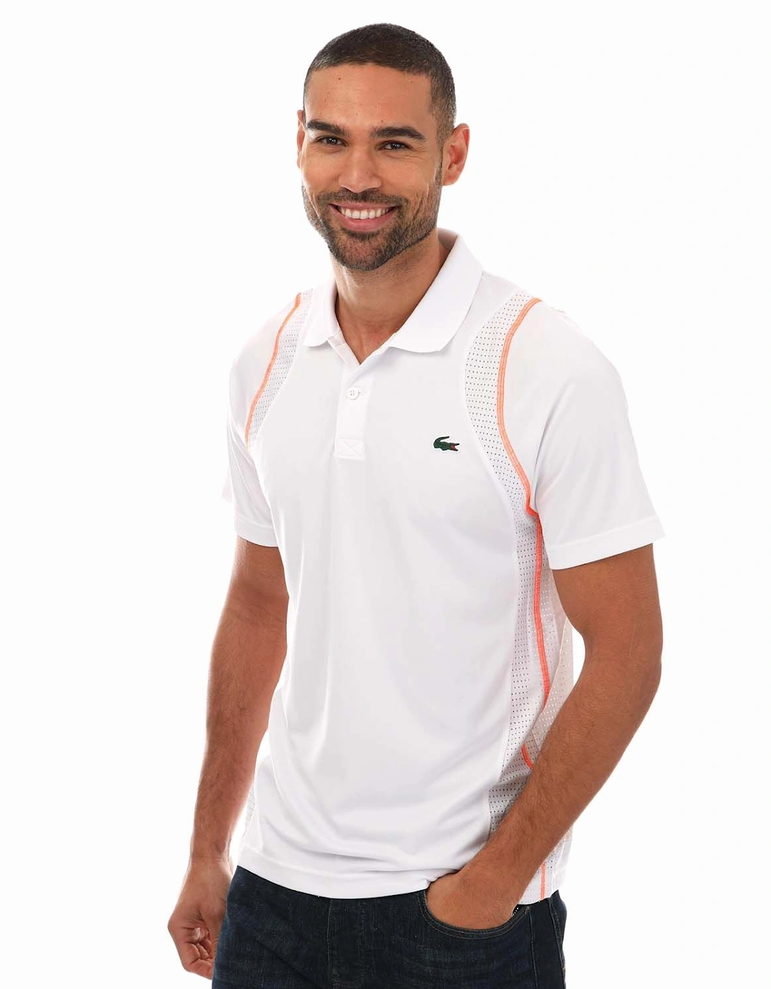 Mens Tennis Recycled Polyester Polo Shirt, 5 of 4