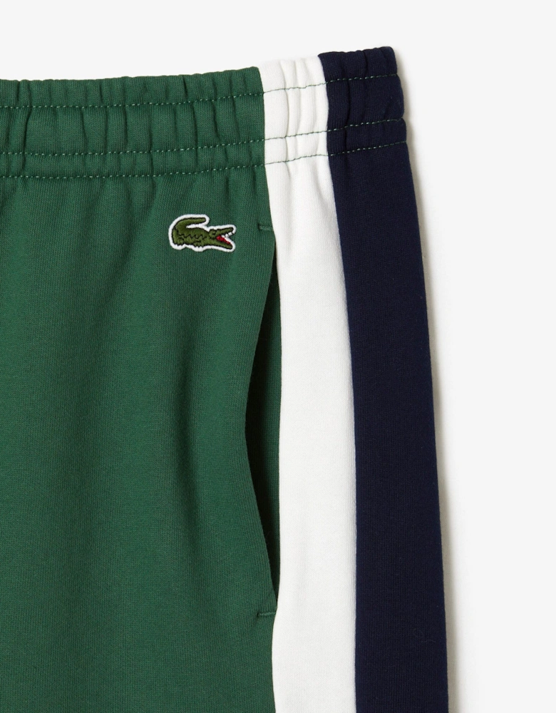 Mens Brushed Fleece Colourblock Shorts