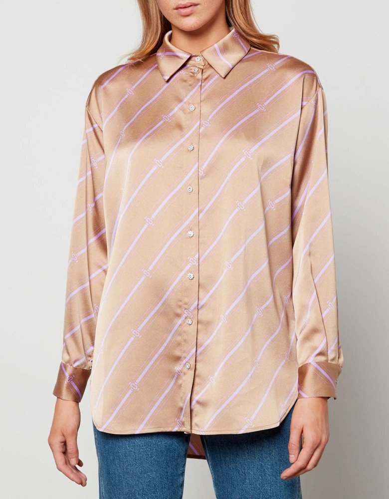 Women's Rowcras Shirt - Mono Stripe Brown - - Home - Women's Rowcras Shirt - Mono Stripe Brown