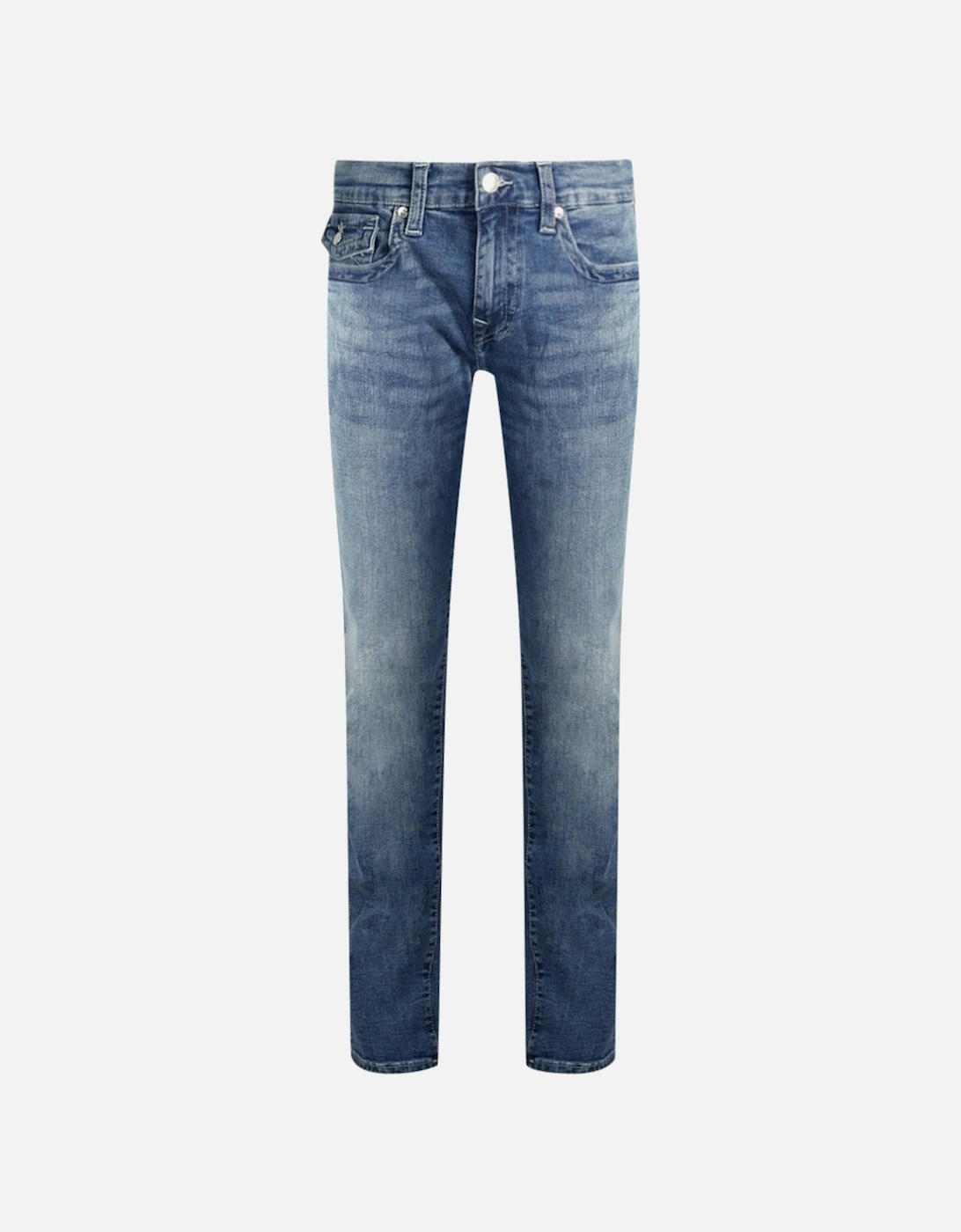 Ricky Flap Relaxed Straight Blue Jeans, 3 of 2