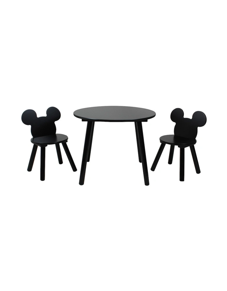 Mickey Mouse Toddler Table and 2 Chair Set - Black