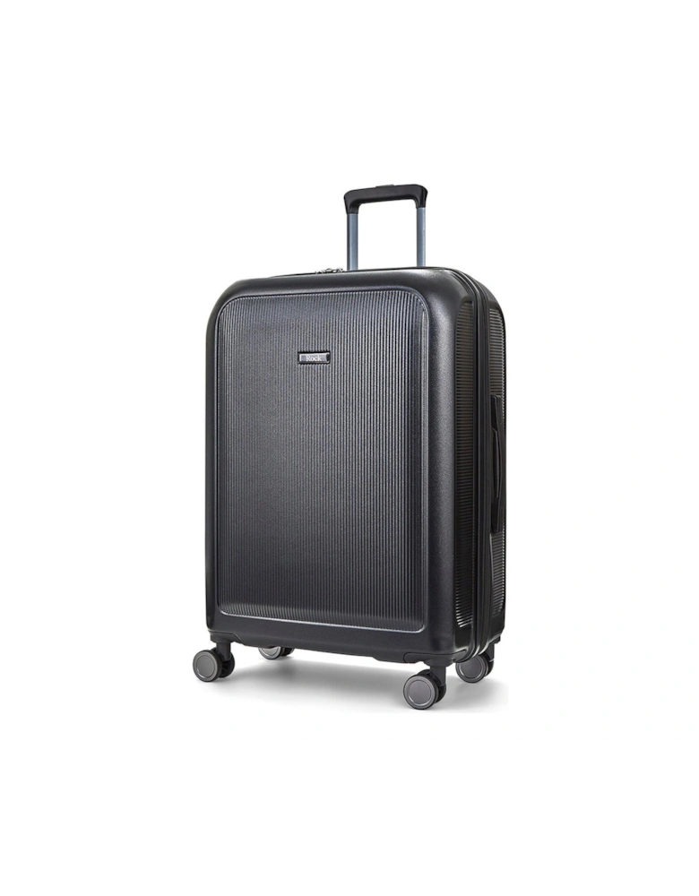 Austin 8 wheel Hardshell PP Large Suitcase with TSA lock -Black