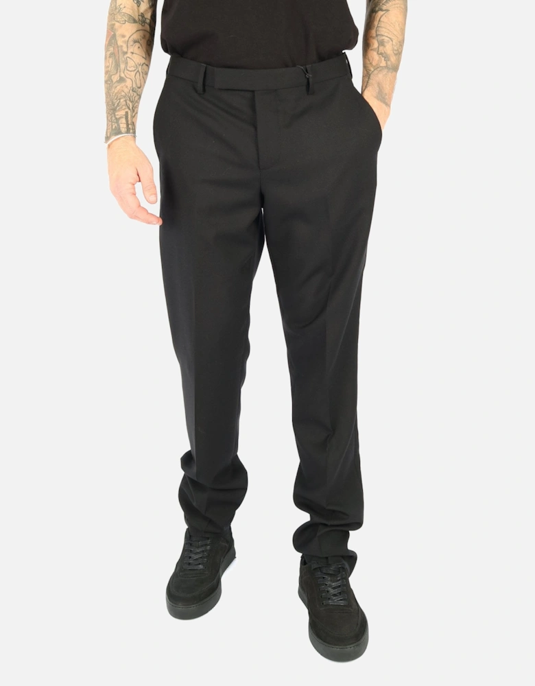 Slim Fit Travel Black Trouser