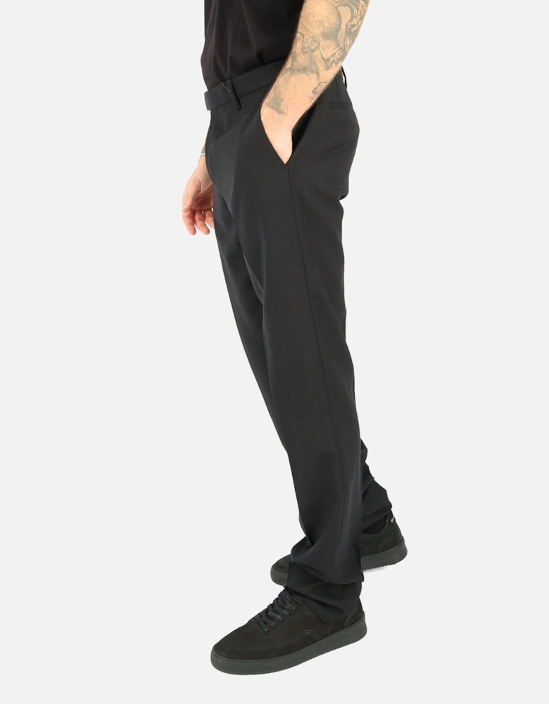 Slim Fit Travel Black Trouser