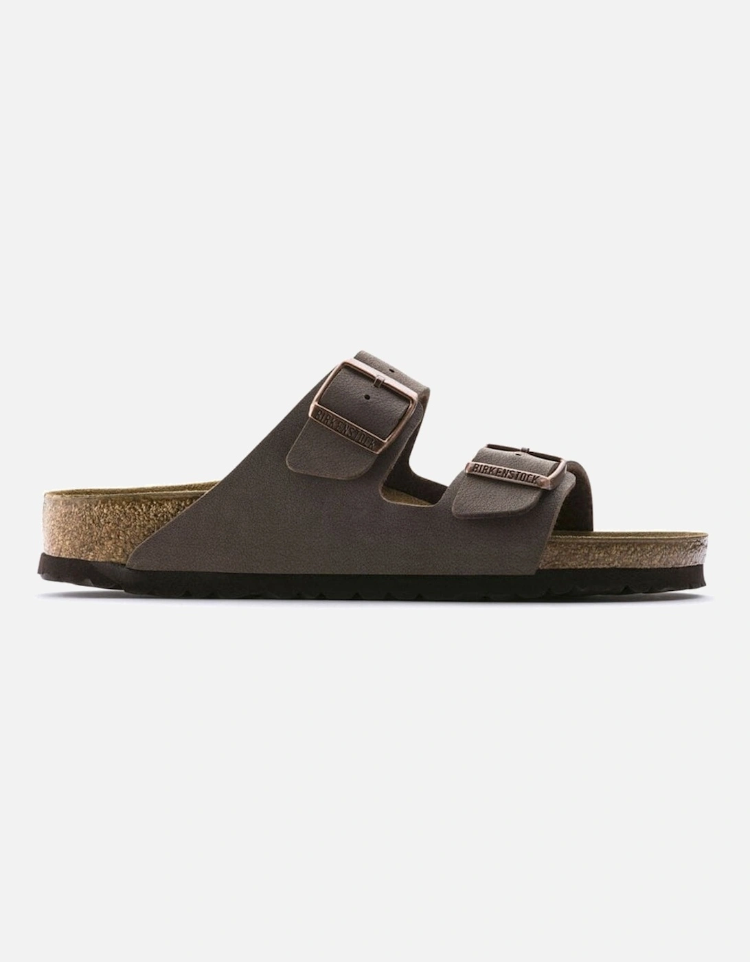 Men's Birkenstock Mens Arizona Birko-Flor Sandal - Dark Brown - Size: 10