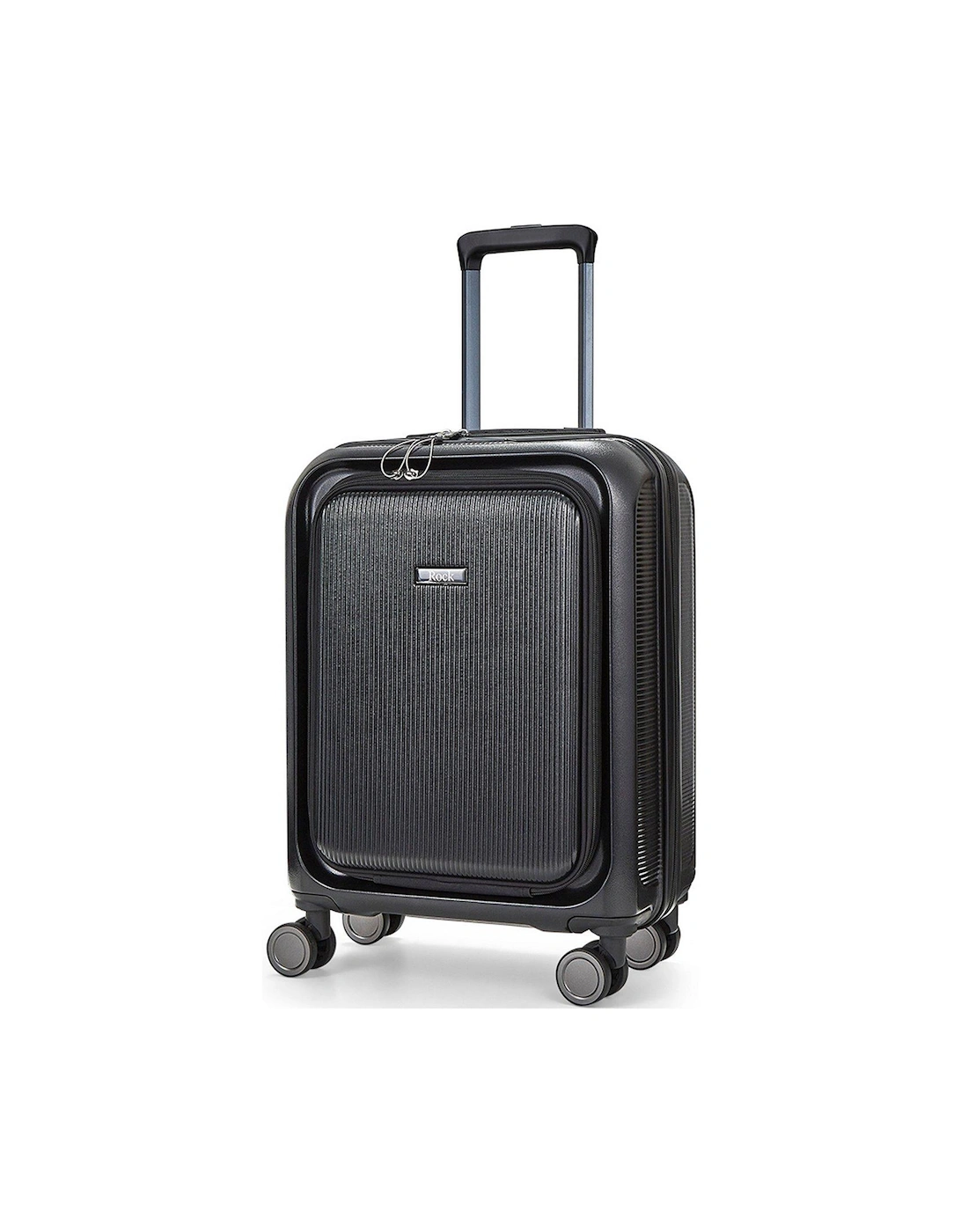 Austin 8 wheel Hardshell PP Small Suitcase with TSA lock -Black, 2 of 1