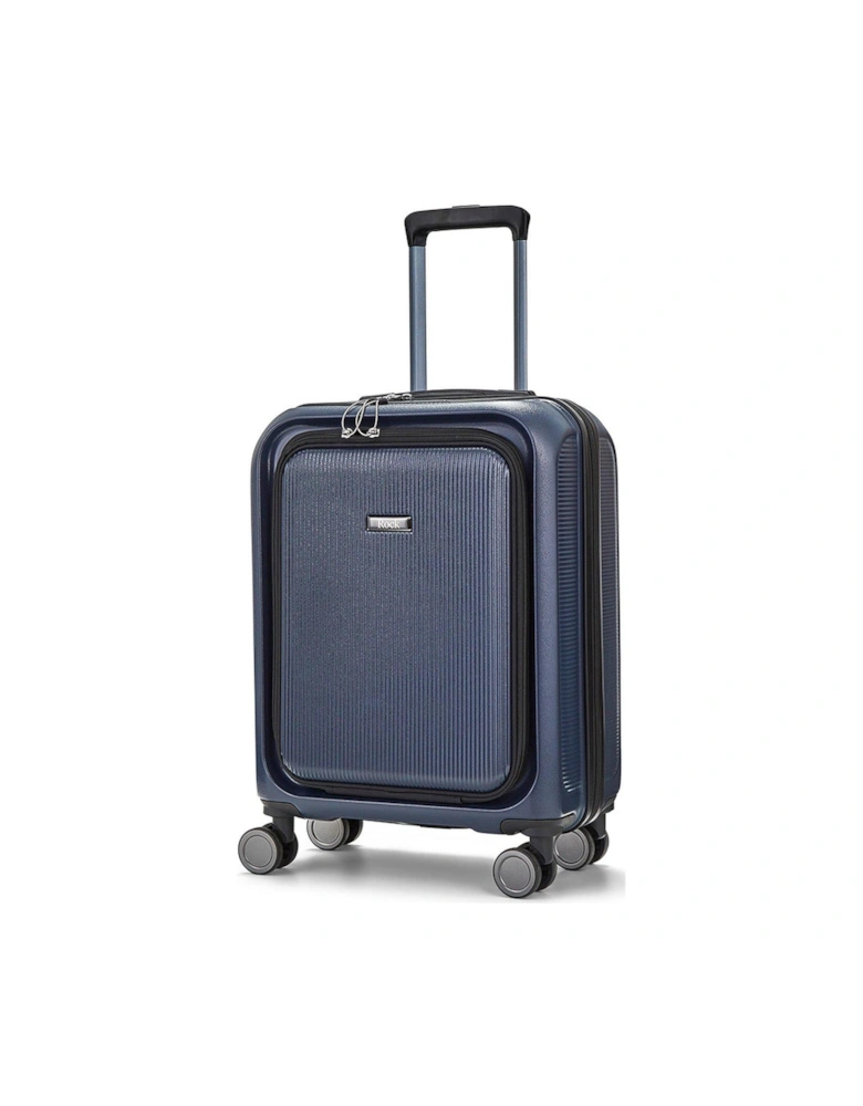 Austin 8 wheel Hardshell PP Small Suitcase with TSA lock -Navy