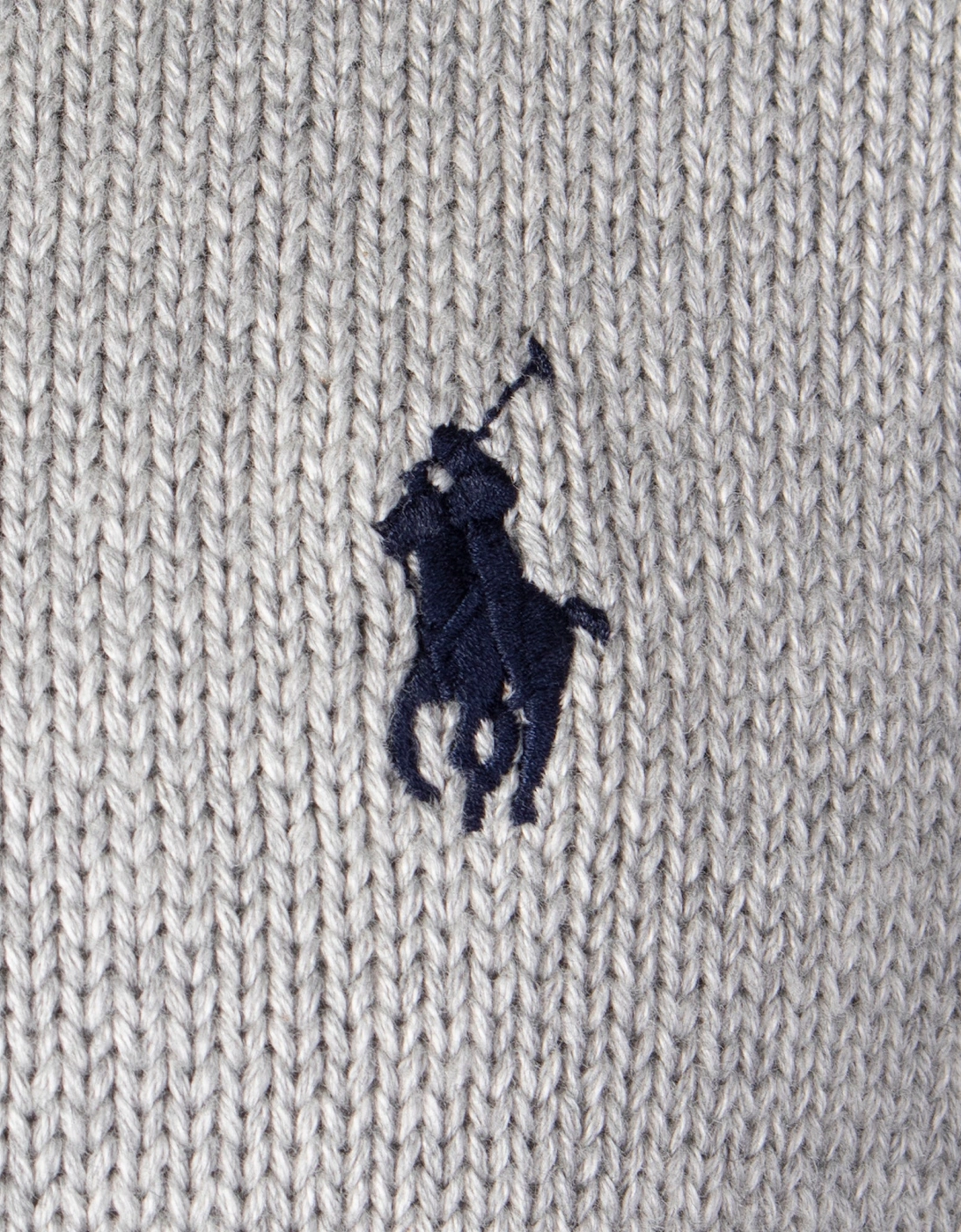 Cotton Ribbed Crew Neck Jumper