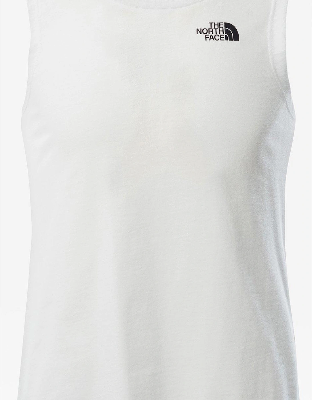 Girls Simple Dome Tank - White, 2 of 1