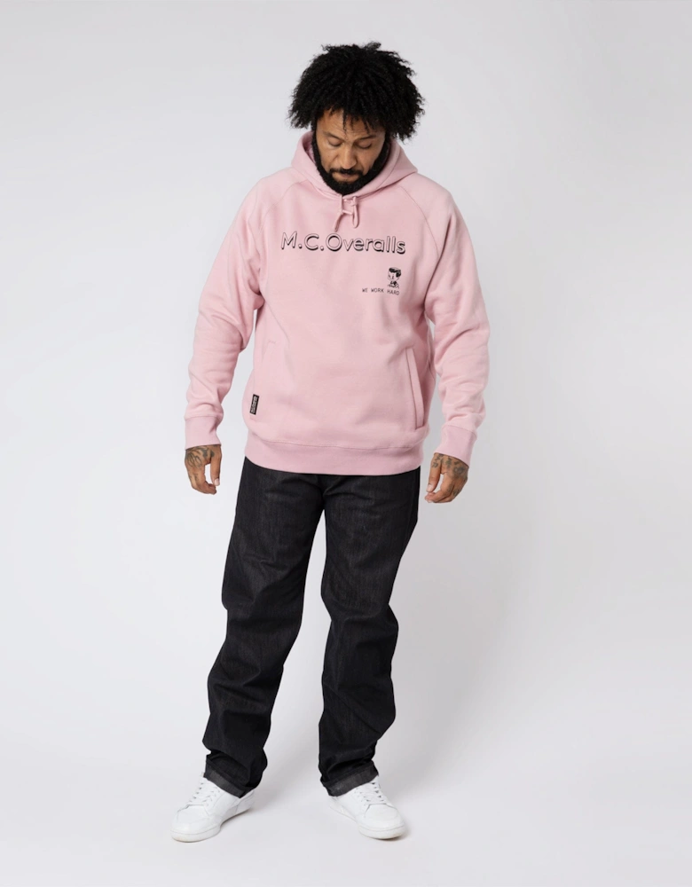 Spanner Boy Logo Hoodie Dusty Pink