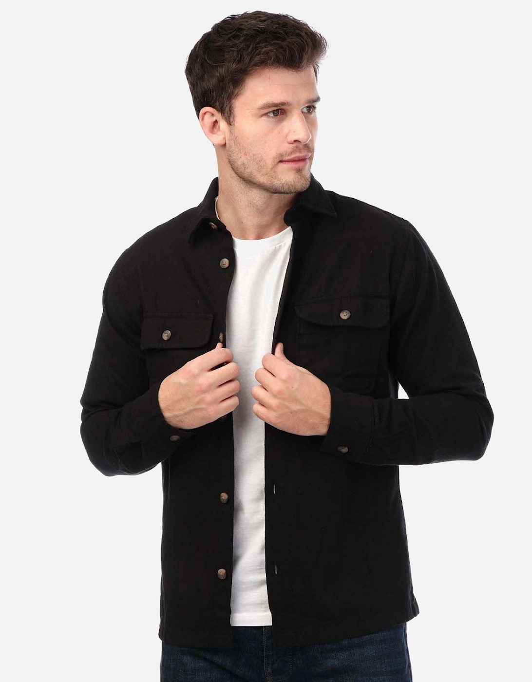 Mens Darren Flannel Overshirt, 5 of 4