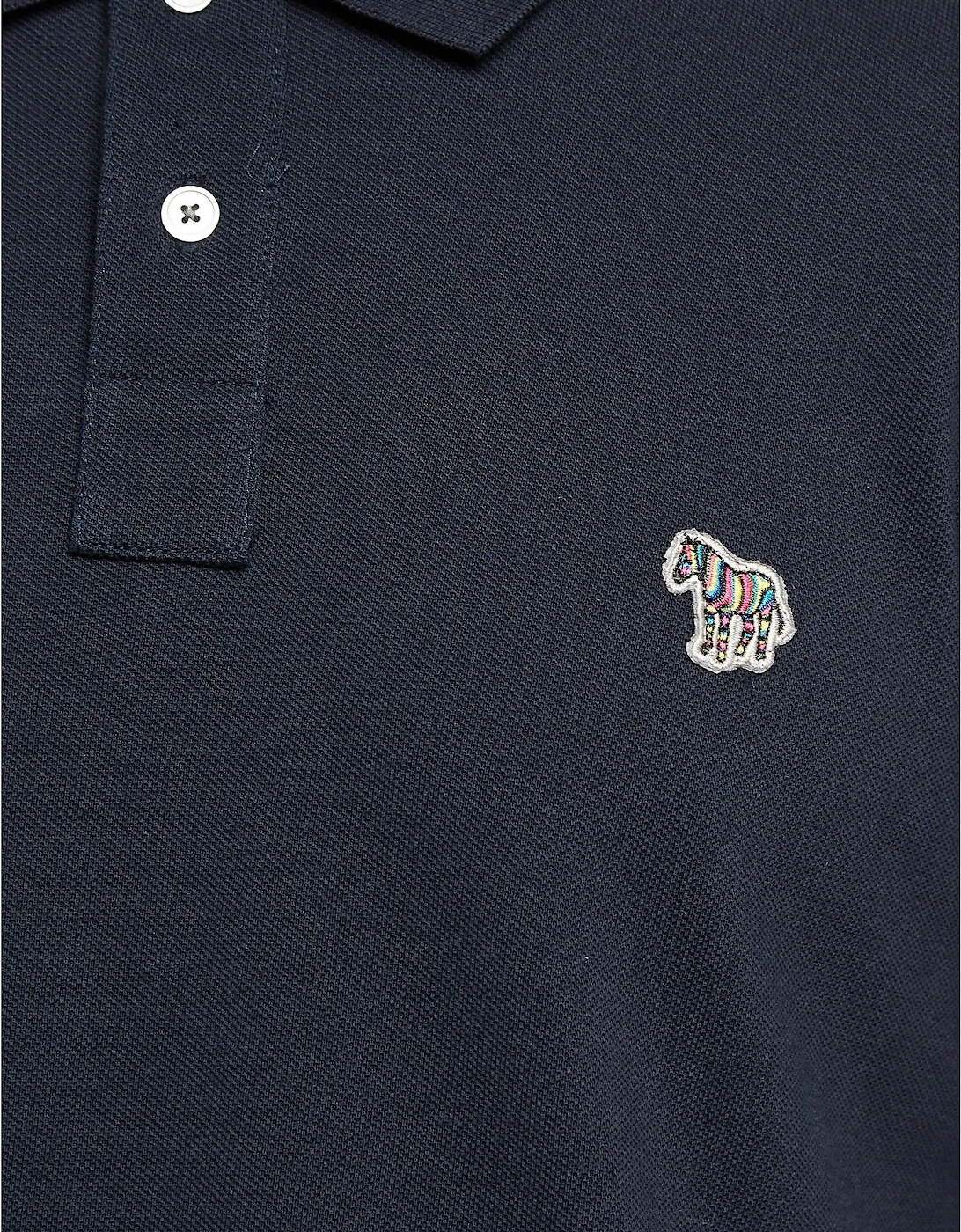 Mens Basic Zebra Logo Polo Shirt