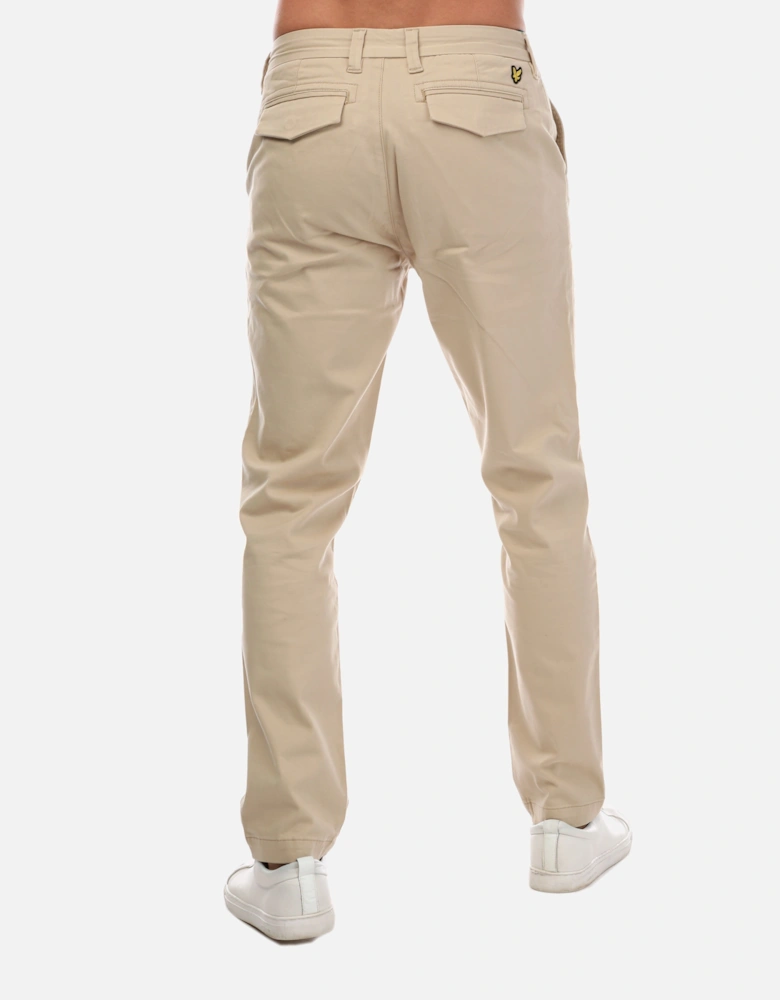 Mens Straight Fit Chino Trousers