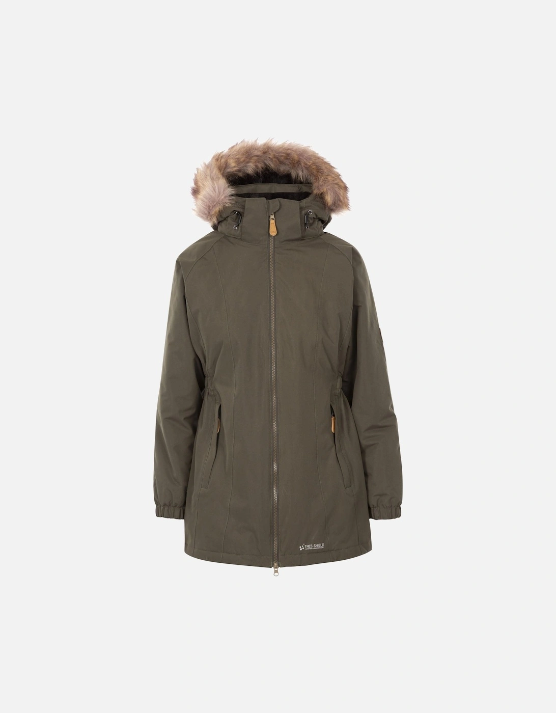 Womens Celebrity Fleece Lined Parka Jacket