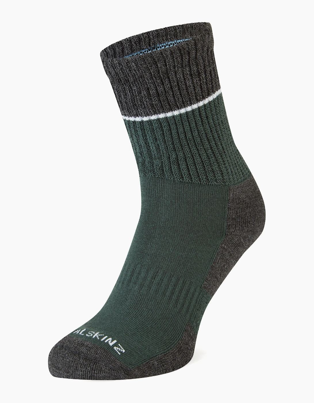 Sealskinz Men's Green Solo Quick Drying Temperature Regulating Mid Length Sock  8/5/5.5/6/7/6.5/7.5/4/2.5/4.5/3.5/3 S
