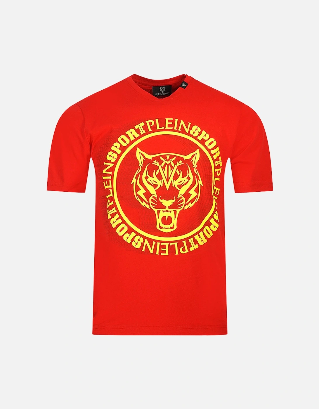 Plein Sport Scribble Layer Logo Red T-Shirt, 3 of 2