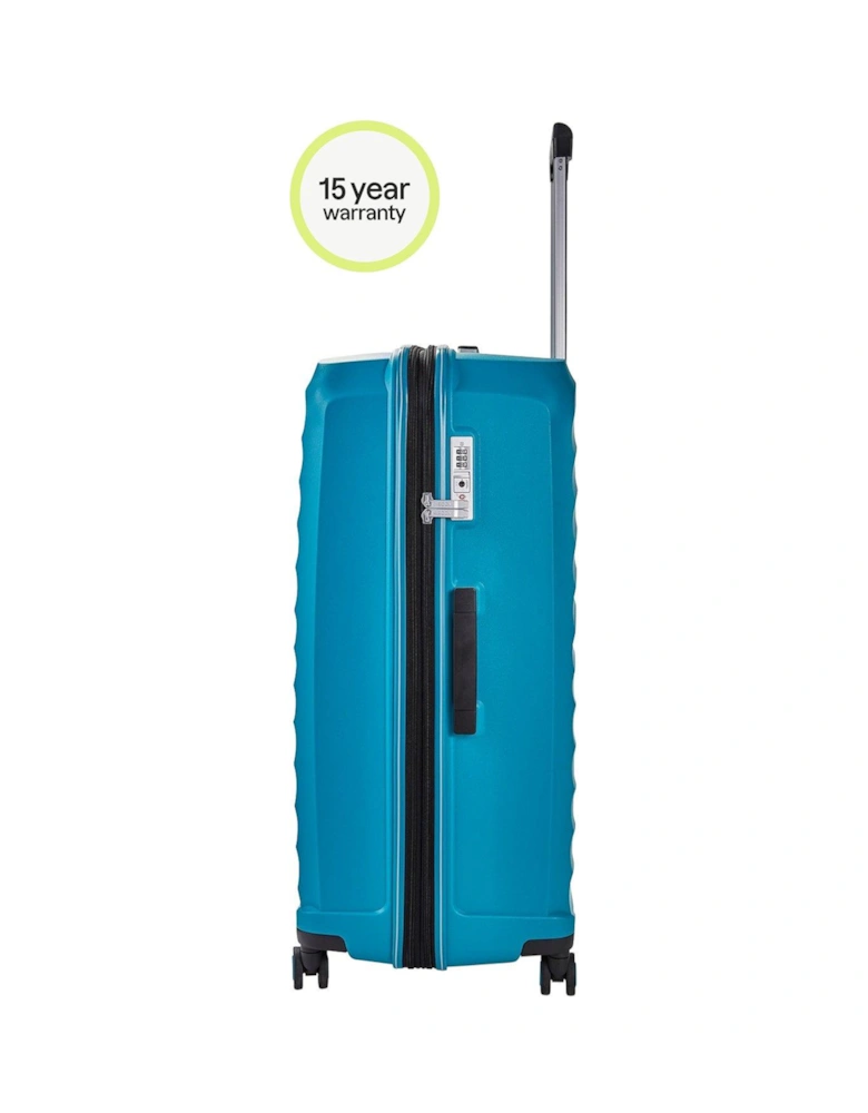 Sunwave 8-Wheel Suitcases - 3 piece Set - Blue