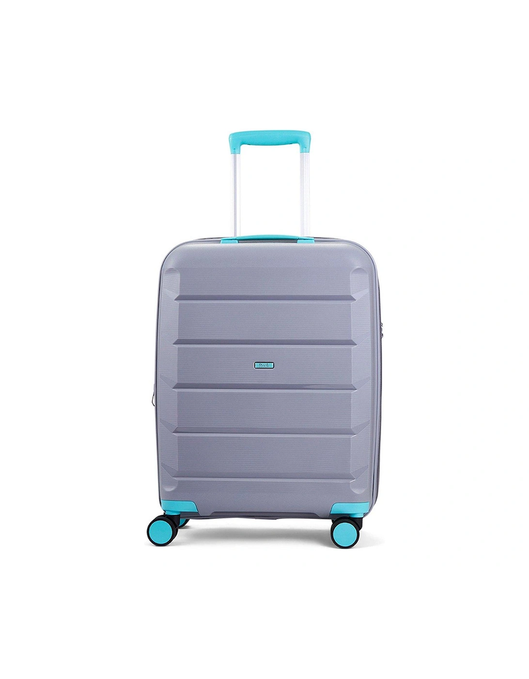 Tulum Hardshell 8-wheel spinner Medium Suitcase -Grey/Aqua
