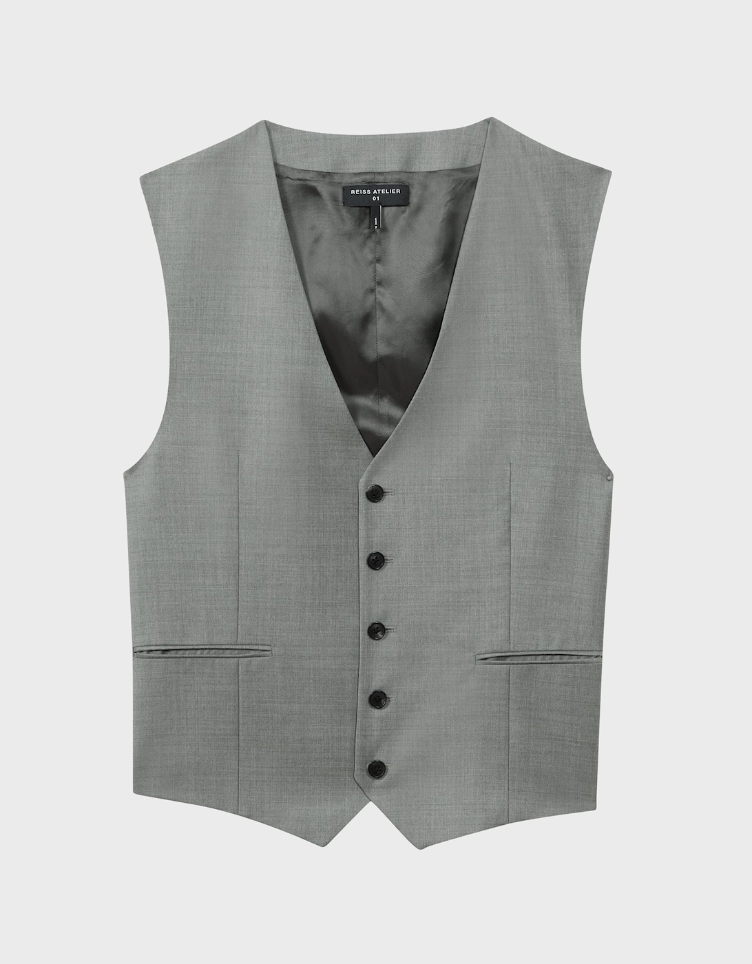 Atelier Wool Cashmere Single Breasted Waistcoat, 2 of 1