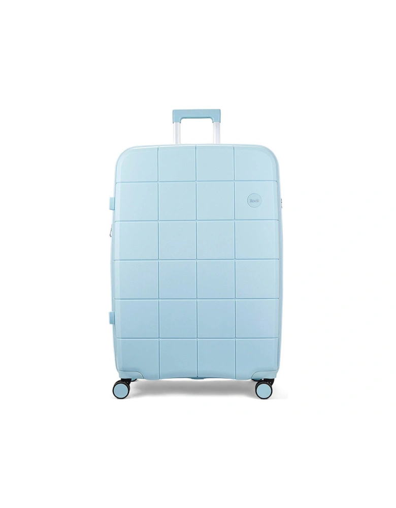 Pixel 8-Wheel Hardshell Large Suitcase with TSA Lock - Pastel Blue