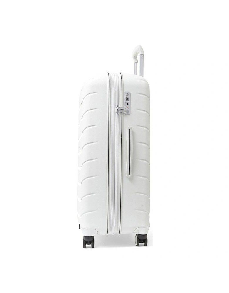 Prime 8 Wheel Hardshell Large Suitcase - White
