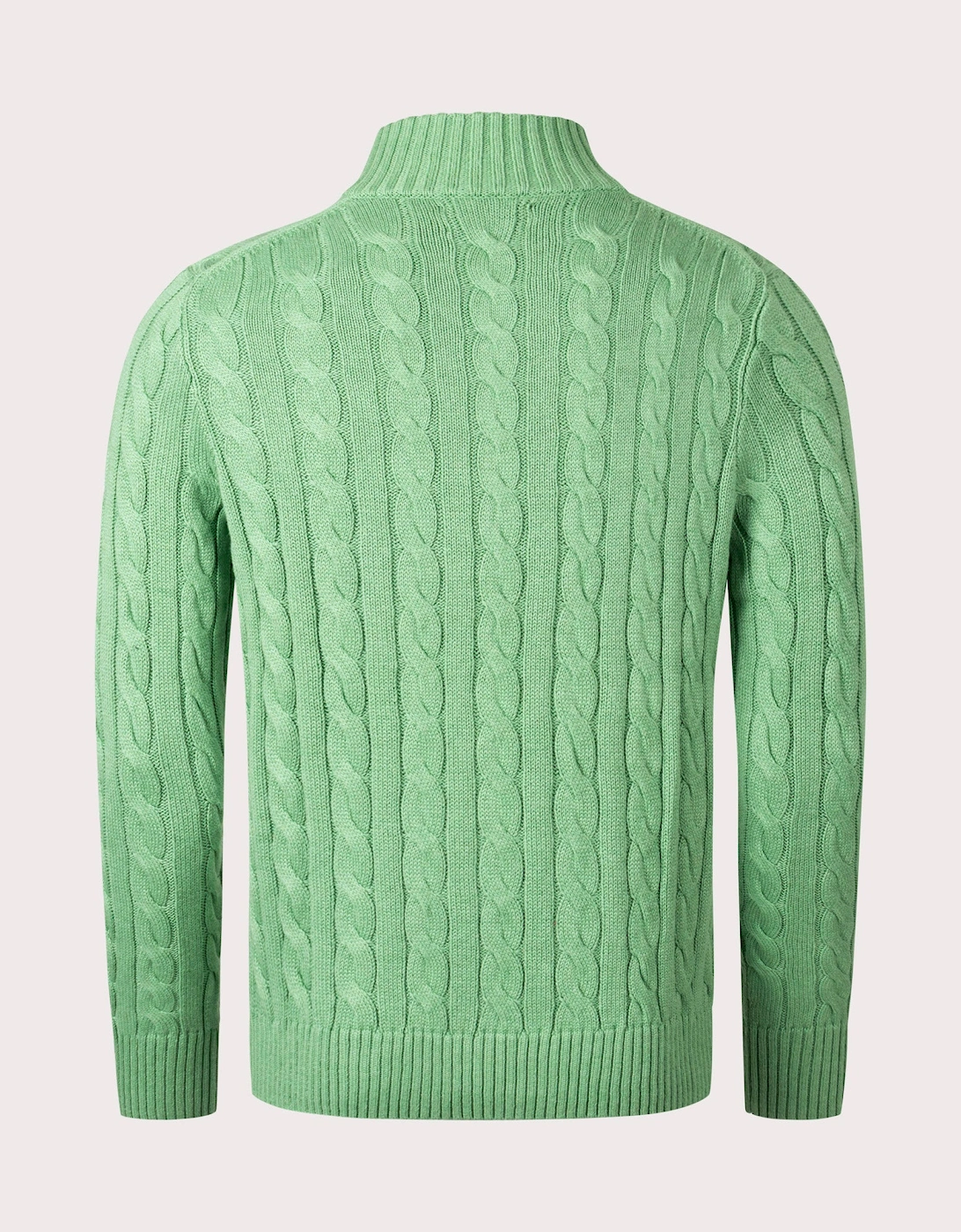 Cable Knit Quarter Zip Jumper