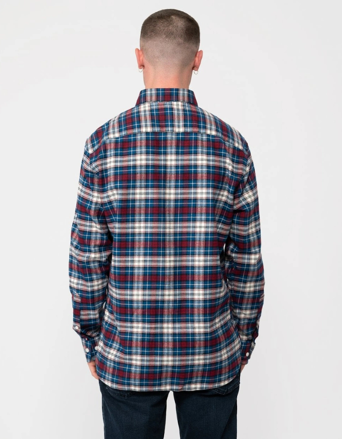 Brushed Tommy Tartan Long Sleeve Mens Shirt