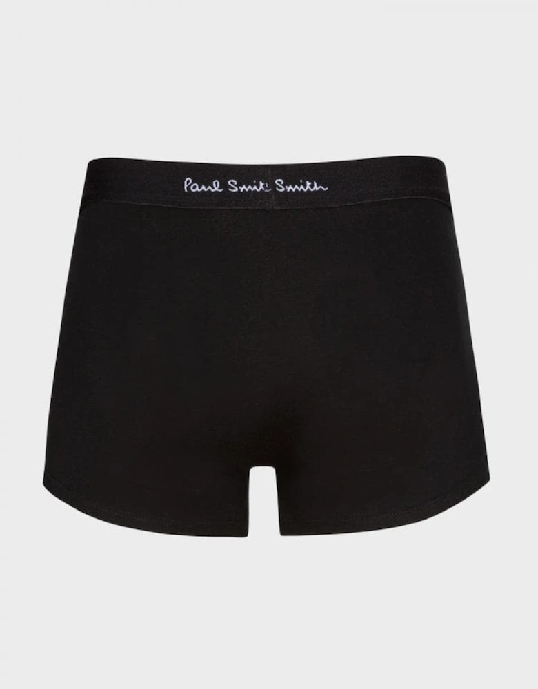 Mens Organic-Cotton Black/Mixed Stripe Boxer Briefs Three Pack