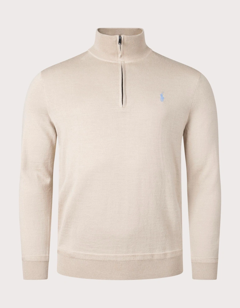 Quarter Zip Yarn Jumper