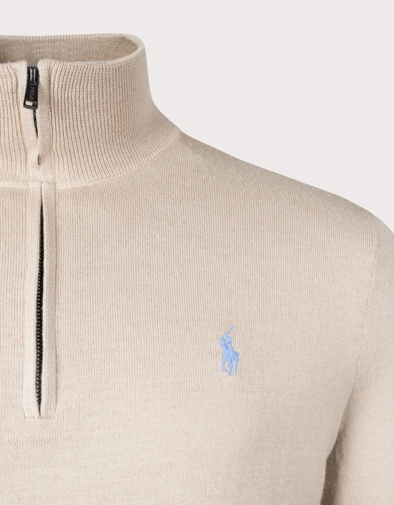 Quarter Zip Yarn Jumper