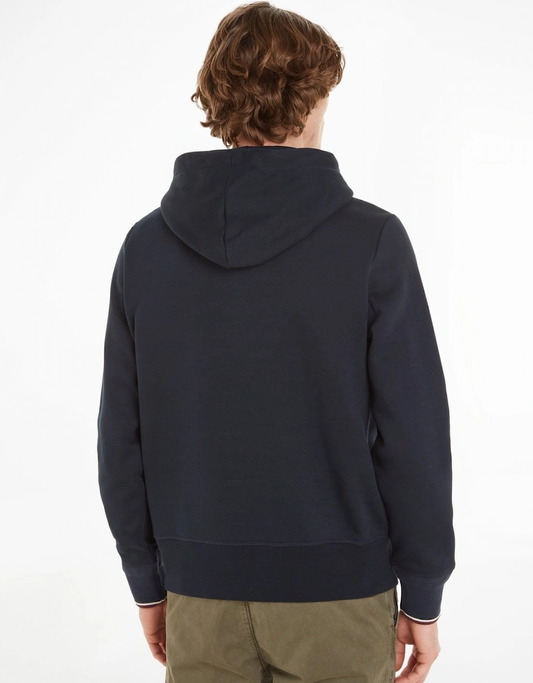 Tommy Logo Tipped Mens Hoodie