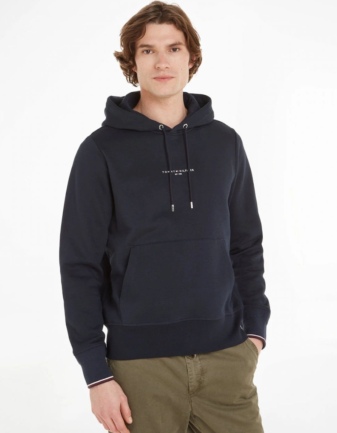 Tommy Logo Tipped Mens Hoodie, 6 of 5