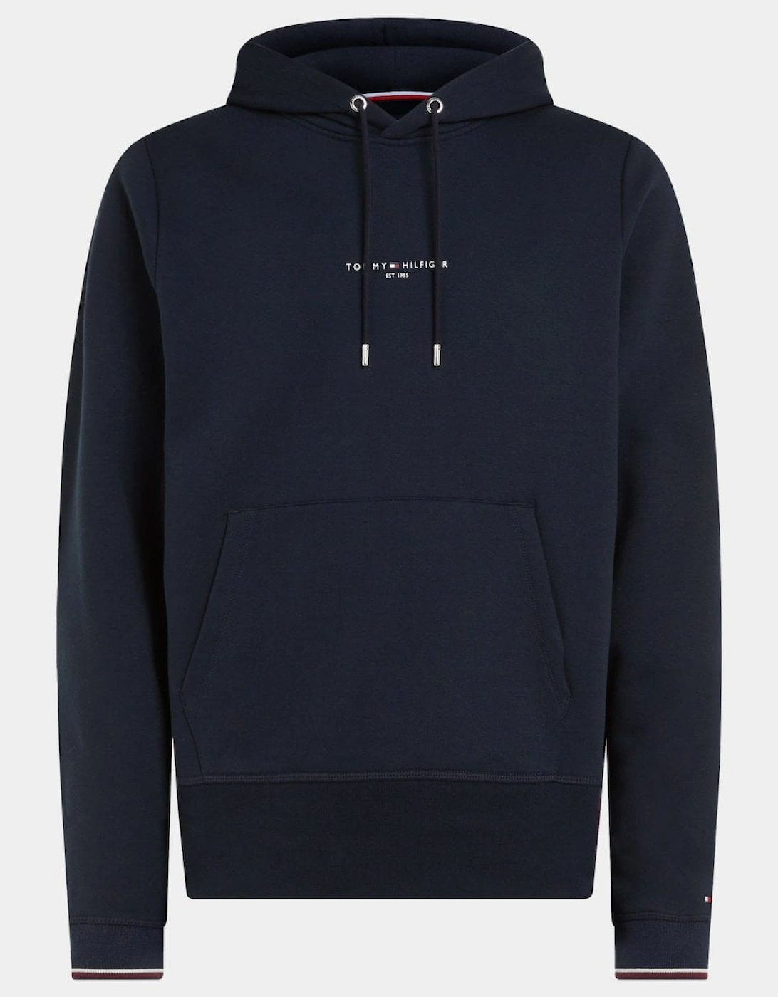 Tommy Logo Tipped Mens Hoodie