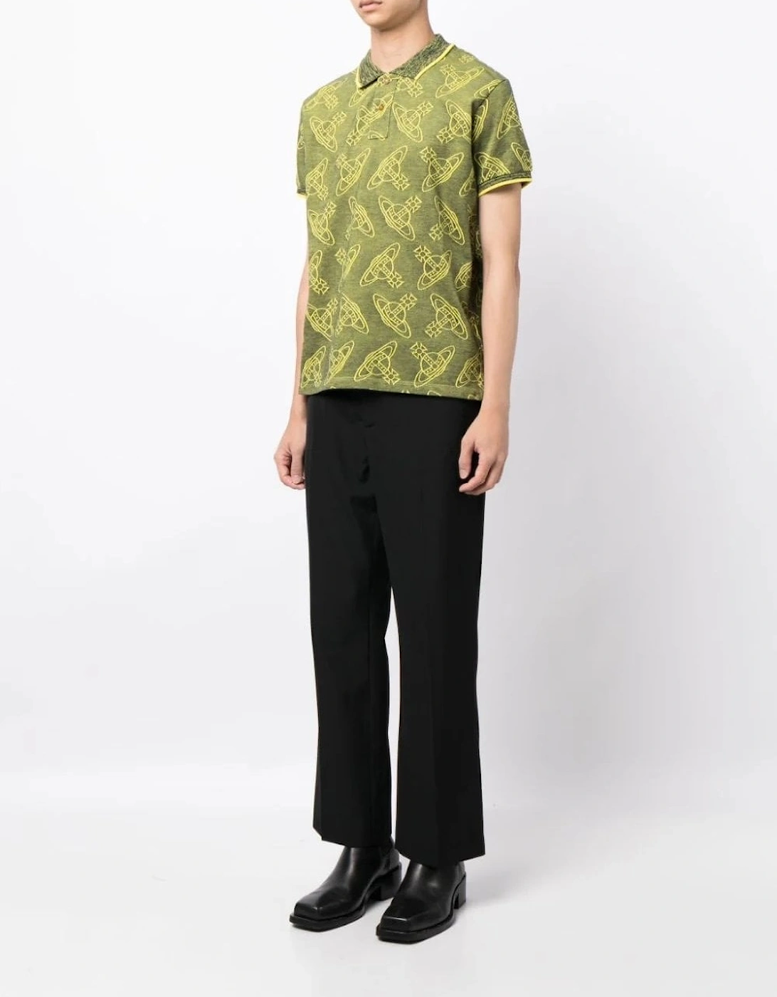 All Over Orb Polo Shirt Green