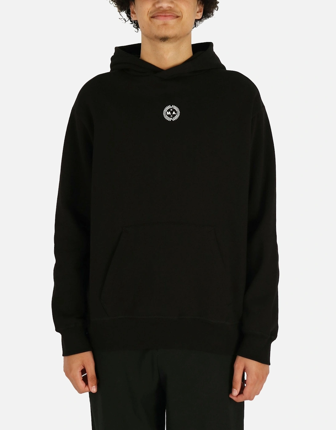 Paradiso Graphic Logo Pullover Hooded Black Sweatshirt