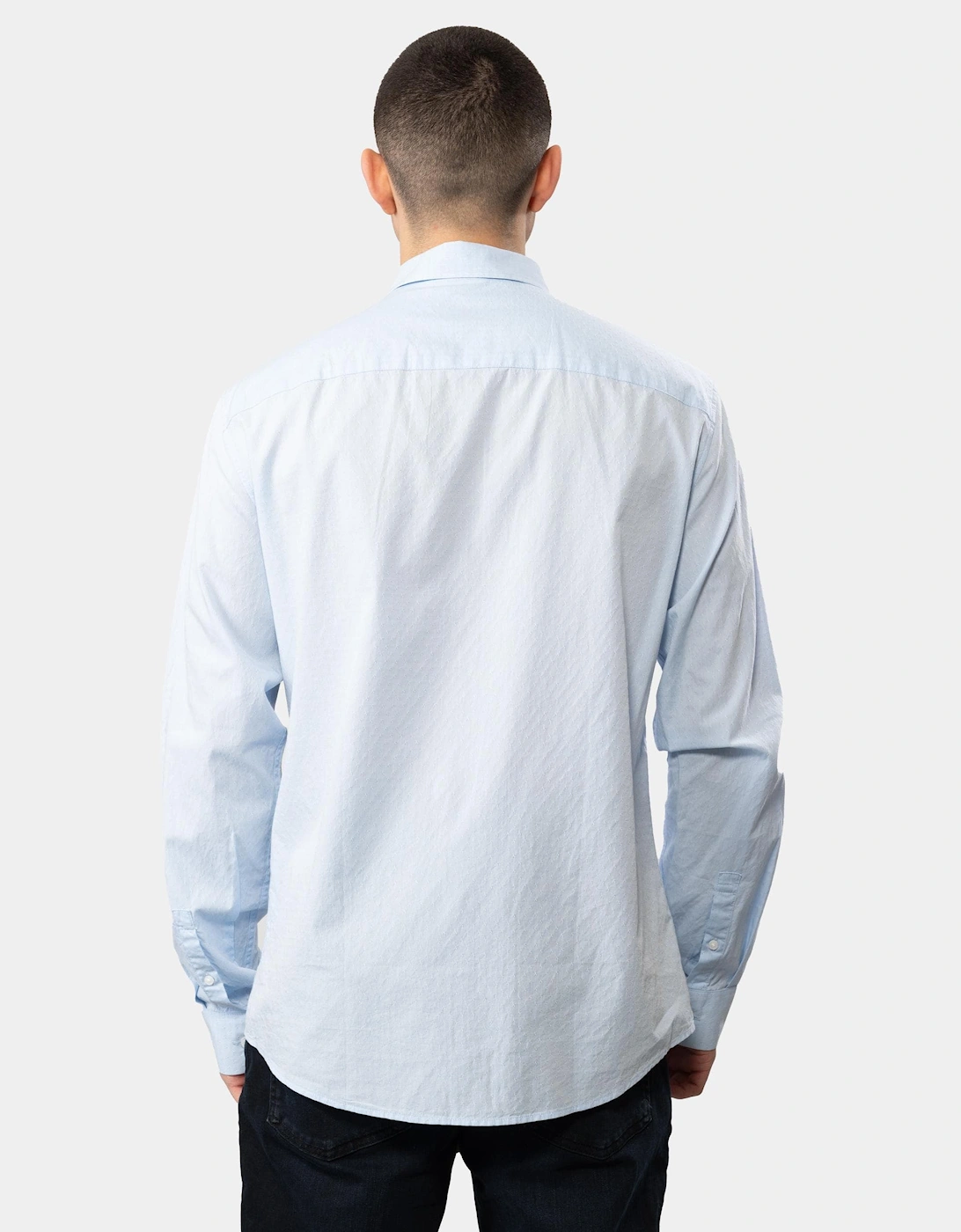 A|X Embroidered Monogram Mens Long Sleeved Shirt