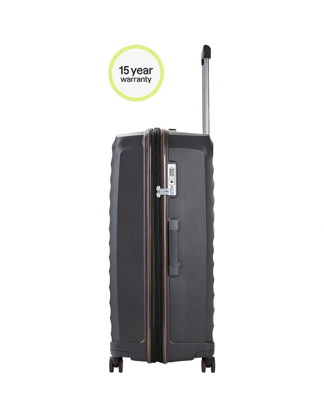 Sunwave 8-Wheel Suitcases - 3 piece Set - Charcoal