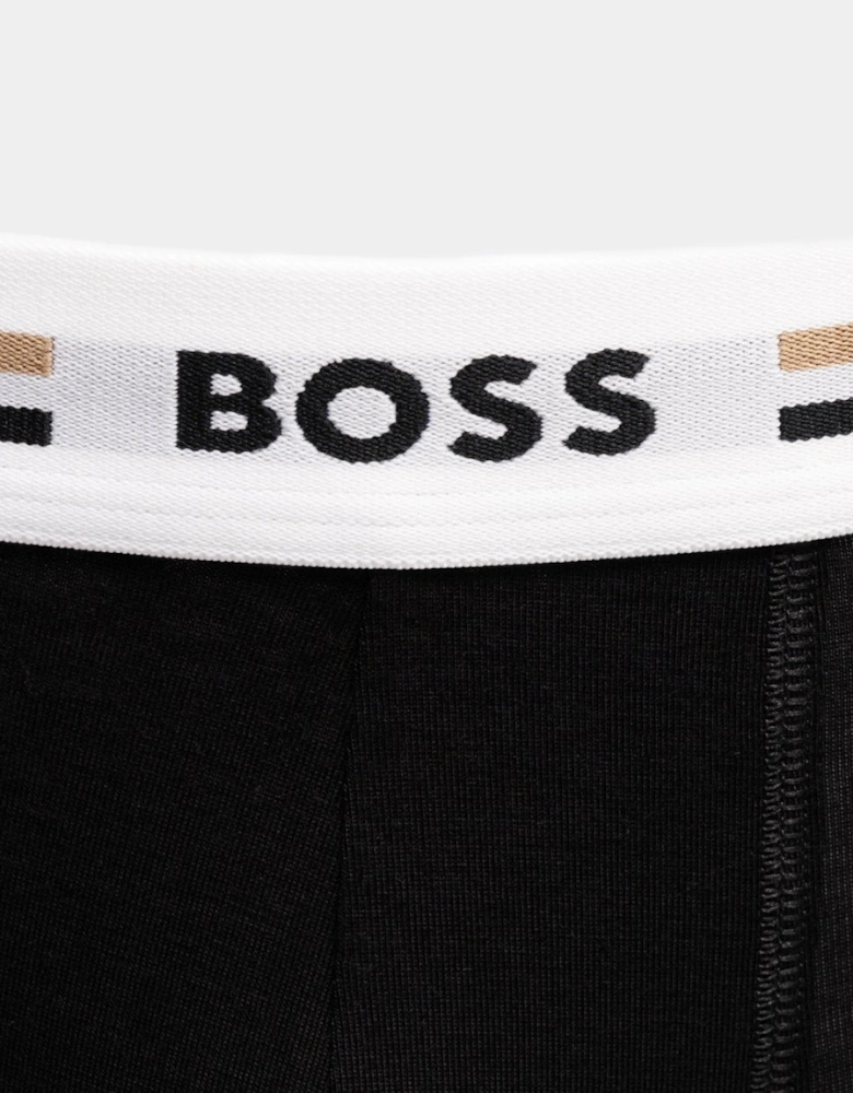 BOSS Orange Revive Mens 3-Pack Soft-Touch Stretch Trunks With Logo Waistbands