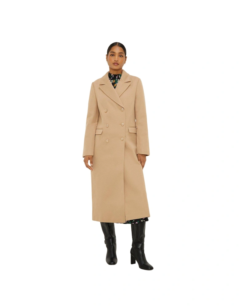 Womens/Ladies Maxi Double-Breasted Coat