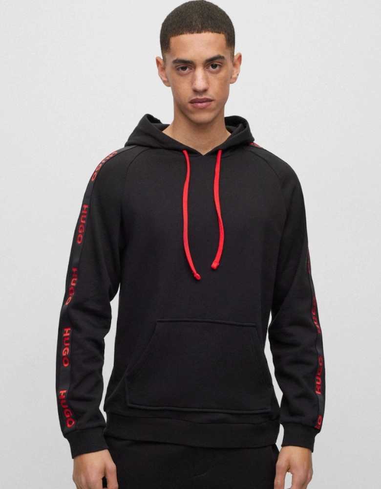 Sporty Logo Tape Mens Loungewear Hoodie