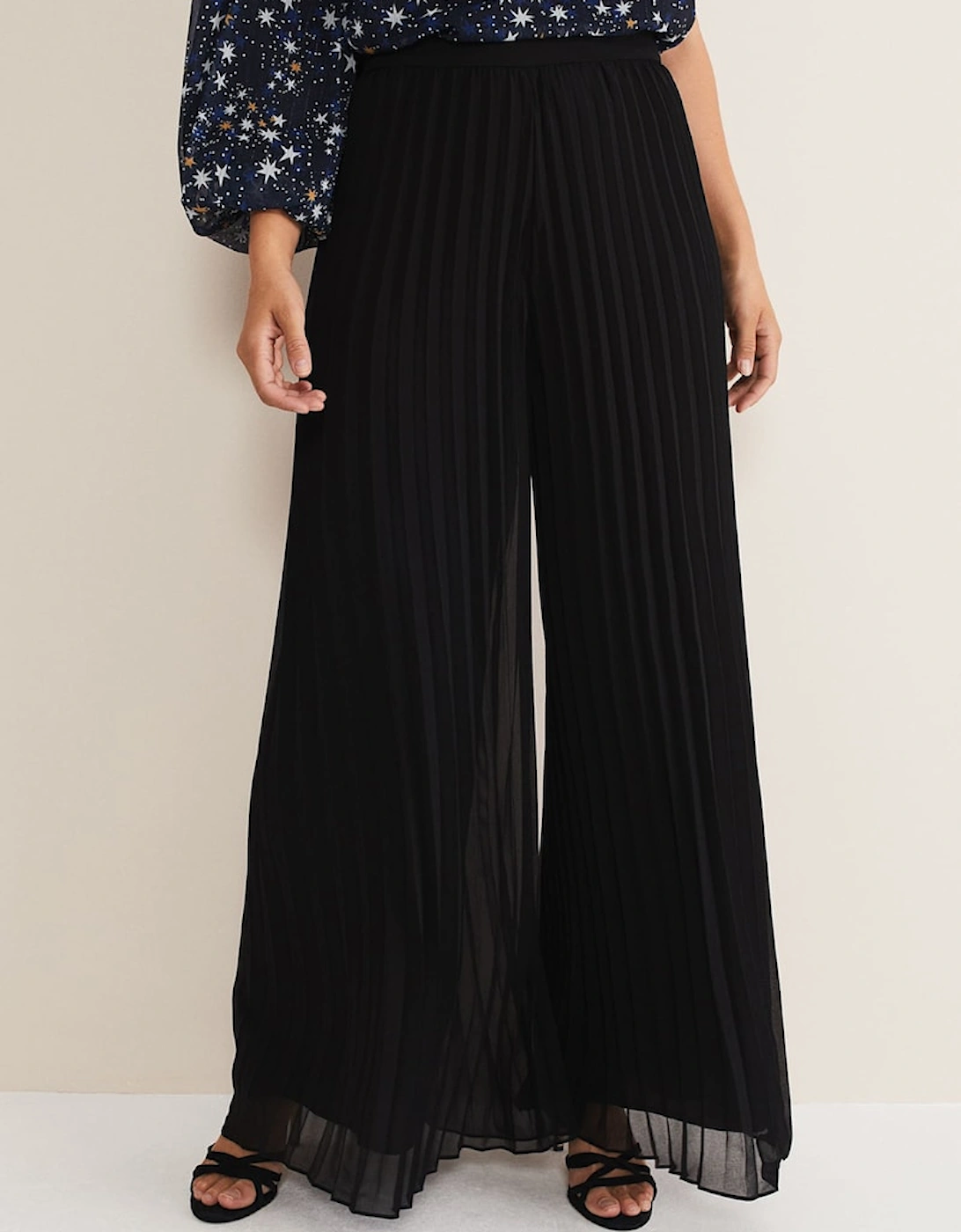 Sylvie Pleat Wide Leg Trousers