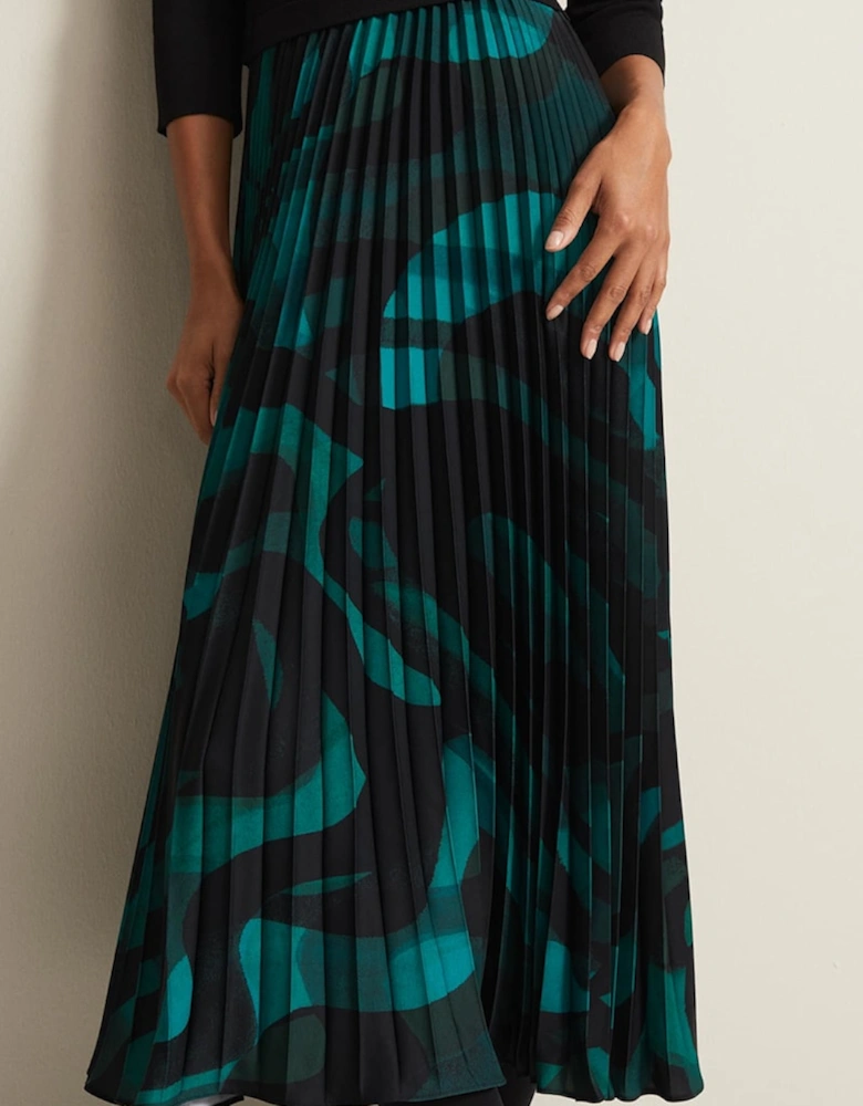 Sia Swirl Print Midi Dress