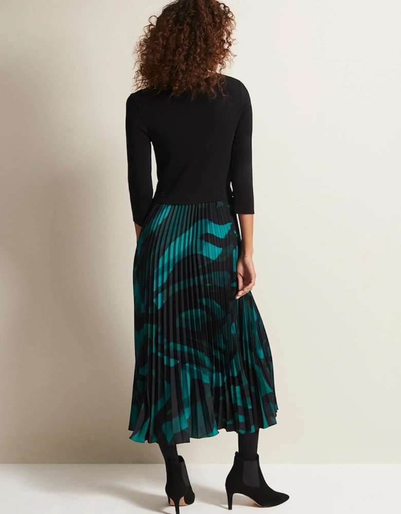 Sia Swirl Print Midi Dress