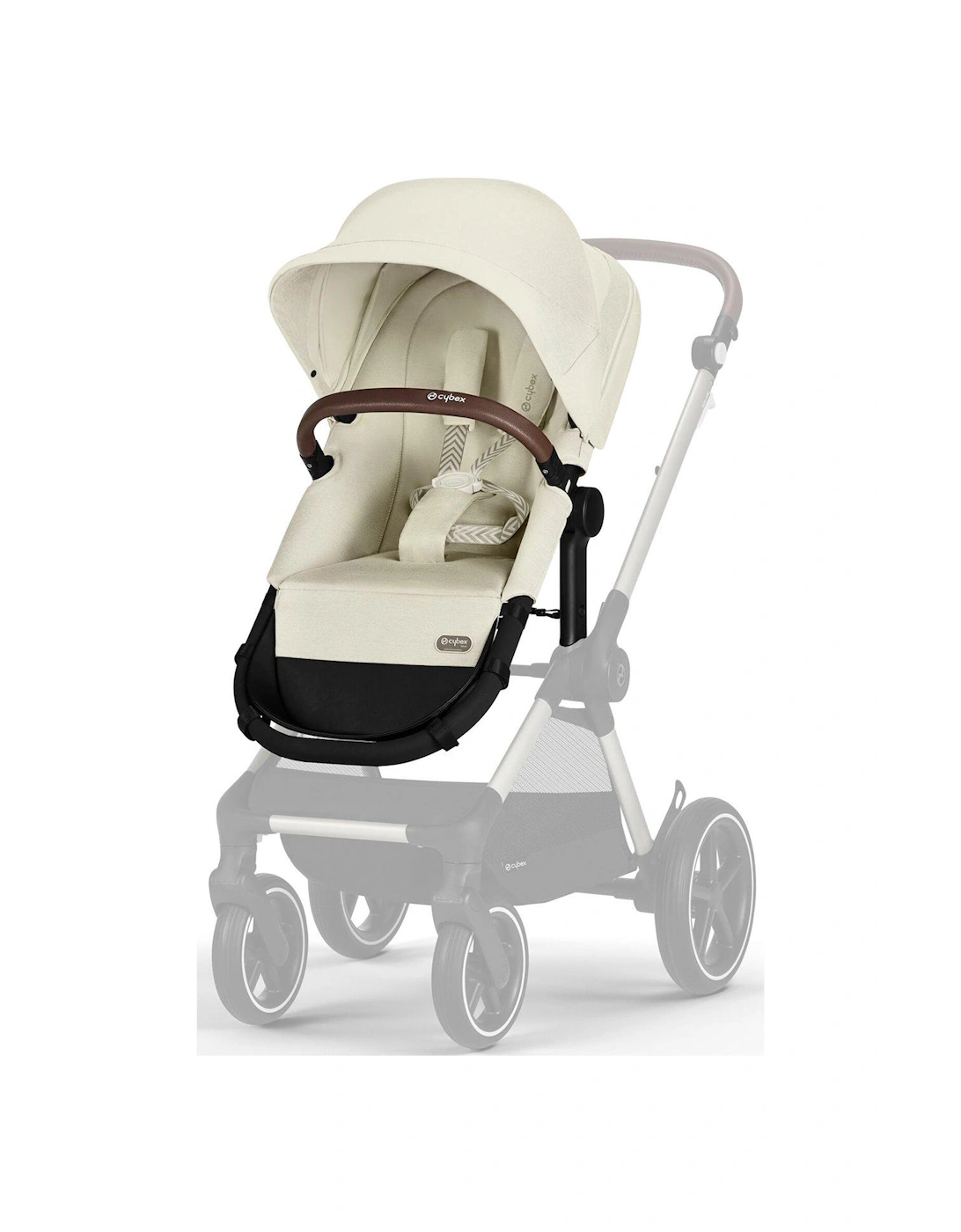 EOS Luxury 2-in-1 Pushchair Bundle with R129 Aton B2 i-Size Car Seat (Leatherette Handle)