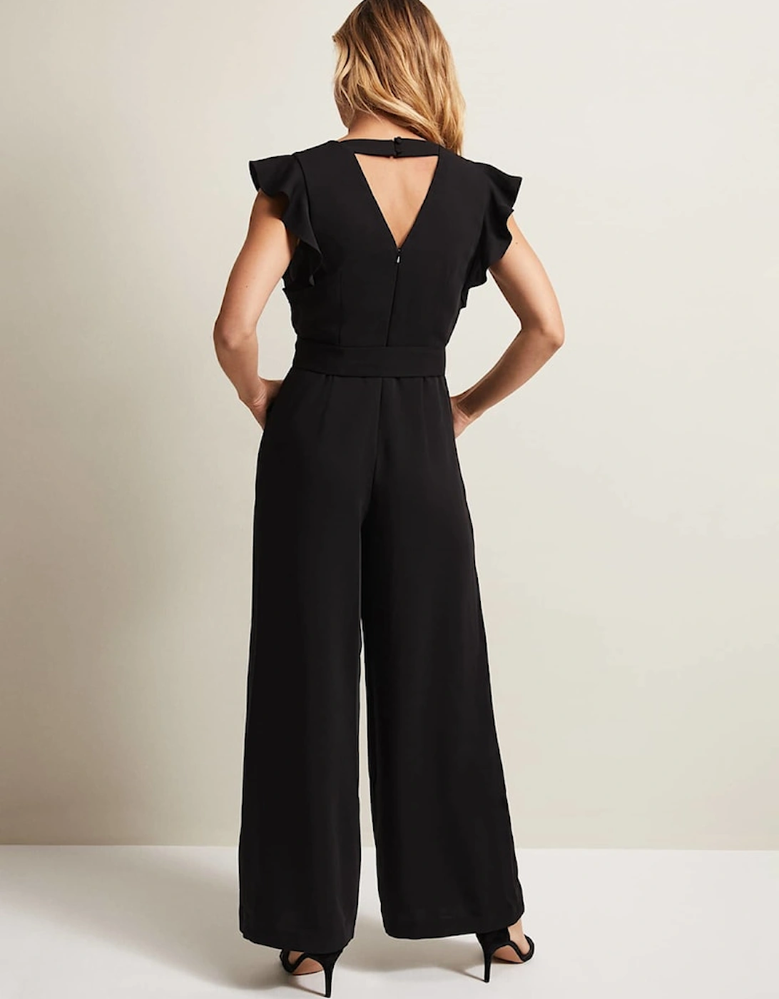 Kallie Ruffled Wide Leg Jumpsuit