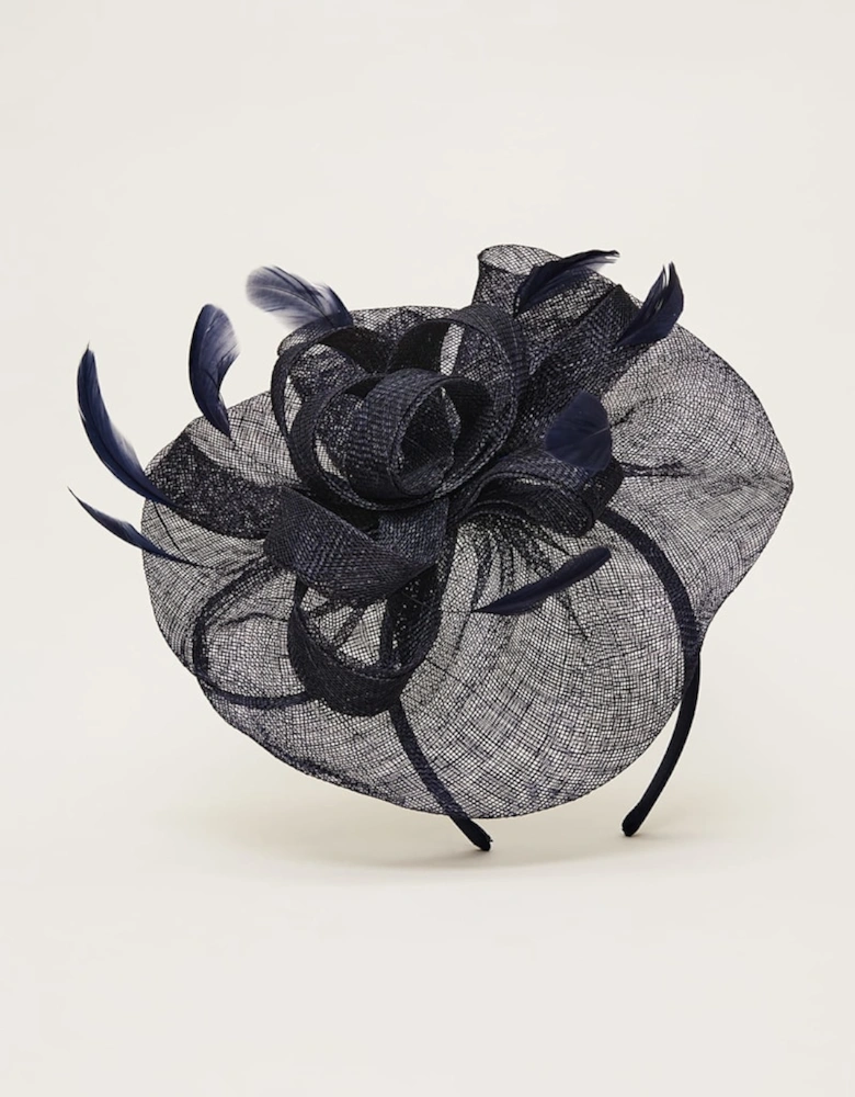 Navy Oversized Fascinator