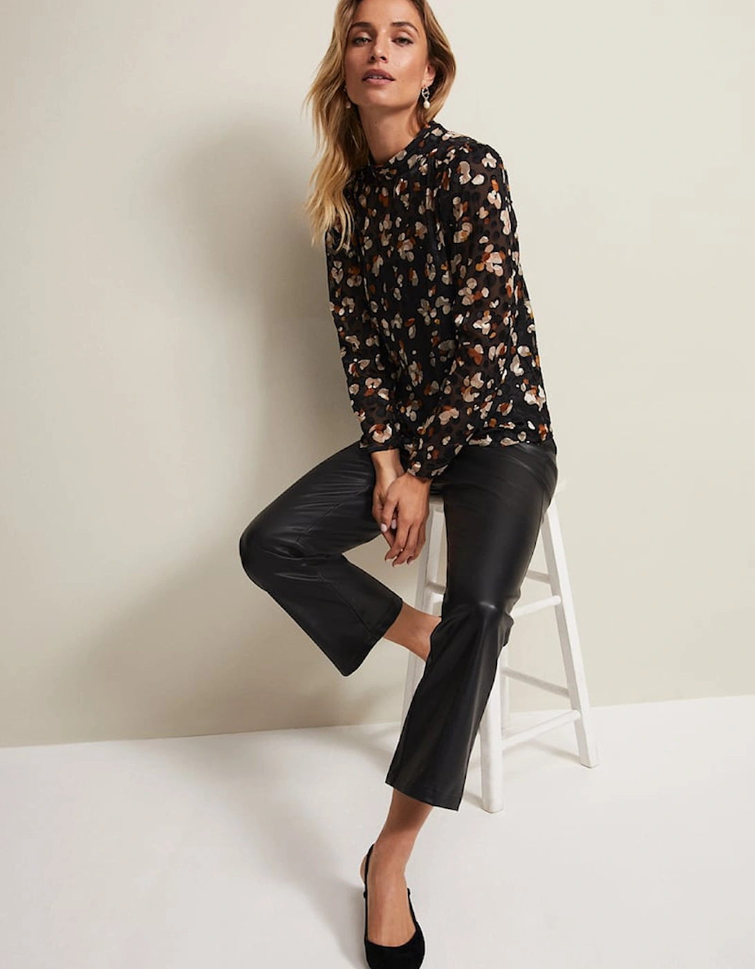 Jacey Leopard Spot Blouse